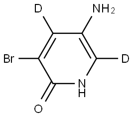 5-amino-3-bromopyridin-4,6-d2-2-ol Struktur