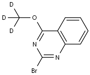 2-bromo-4-(methoxy-d3)quinazoline Struktur