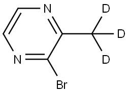 2-bromo-3-(methyl-d3)pyrazine Struktur