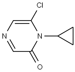 6-chloro-1-cyclopropylpyrazin-2(1H)-one Struktur