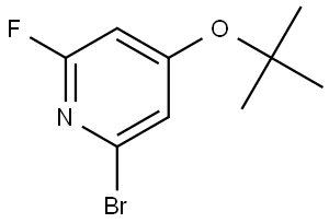 2-bromo-4-(tert-butoxy)-6-fluoropyridine Struktur