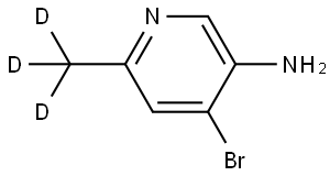 4-bromo-6-(methyl-d3)pyridin-3-amine Struktur