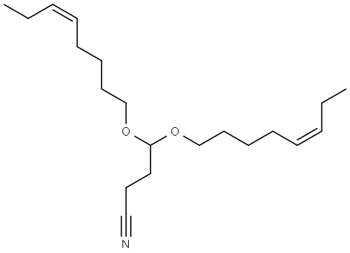 4,4-Bis[(5Z)-5-octen-1-yloxy]butanenitrile Struktur