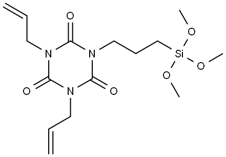 1,3,5-Triazine-2,4,6(1H,3H,5H)-trione, 1,3-di-2-propen-1-yl-5-[3-(trimethoxysilyl)propyl]- Struktur