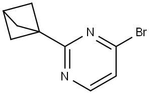 2-(bicyclo[1.1.1]pentan-1-yl)-4-bromopyrimidine Struktur