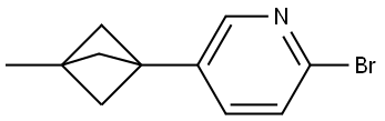 2-bromo-5-(3-methylbicyclo[1.1.1]pentan-1-yl)pyridine Struktur