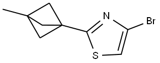 4-bromo-2-(3-methylbicyclo[1.1.1]pentan-1-yl)thiazole Struktur