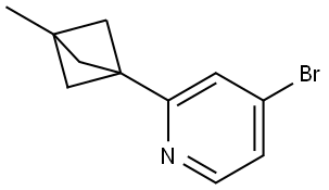 4-bromo-2-(3-methylbicyclo[1.1.1]pentan-1-yl)pyridine Struktur