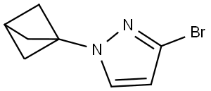 1-(bicyclo[1.1.1]pentan-1-yl)-3-bromo-1H-pyrazole Struktur