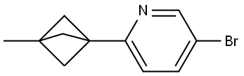 5-bromo-2-(3-methylbicyclo[1.1.1]pentan-1-yl)pyridine Struktur