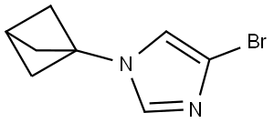 1-(bicyclo[1.1.1]pentan-1-yl)-4-bromo-1H-imidazole Struktur