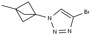 4-bromo-1-(3-methylbicyclo[1.1.1]pentan-1-yl)-1H-1,2,3-triazole Struktur