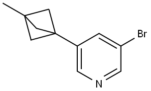 3-bromo-5-(3-methylbicyclo[1.1.1]pentan-1-yl)pyridine Struktur