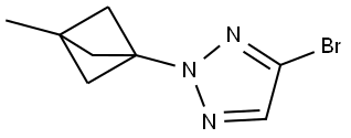 4-bromo-2-(3-methylbicyclo[1.1.1]pentan-1-yl)-2H-1,2,3-triazole Struktur