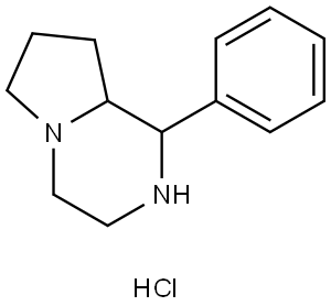 Octahydro-1-phenylpyrrolo[1,2-a]pyrazine hydrochloride Struktur