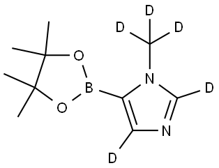1-(methyl-d3)-5-(4,4,5,5-tetramethyl-1,3,2-dioxaborolan-2-yl)-1H-imidazole-2,4-d2 Structure