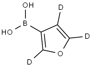 (furan-3-yl-d3)boronic acid Struktur