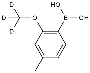 (2-(methoxy-d3)-4-methylphenyl)boronic acid Struktur