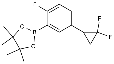 2-(5-(2,2-difluorocyclopropyl)-2-fluorophenyl)-4,4,5,5-tetramethyl-1,3,2-dioxaborolane Structure