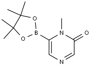 1-methyl-6-(4,4,5,5-tetramethyl-1,3,2-dioxaborolan-2-yl)pyrazin-2(1H)-one Struktur