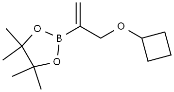 2-(3-cyclobutoxyprop-1-en-2-yl)-4,4,5,5-tetramethyl-1,3,2-dioxaborolane Struktur