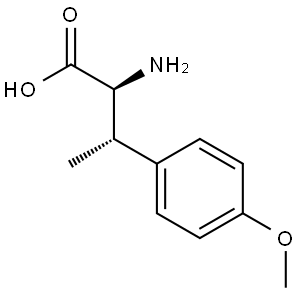 rel-(2S, 3S)-2-Amino-3-(4-methoxy-phenyl)-butyric acid Struktur