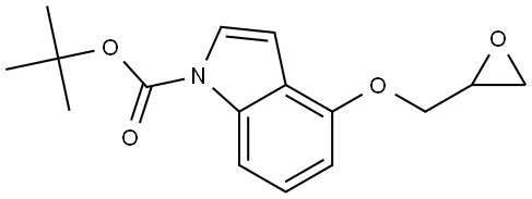 1,1-Dimethylethyl 4-(2-oxiranylmethoxy)-1H-indole-1-carboxylate Struktur