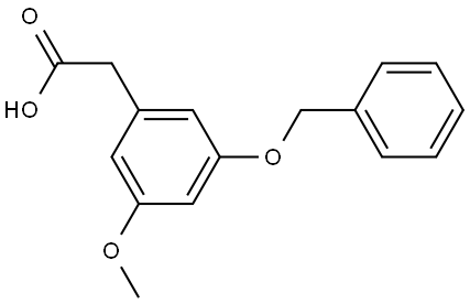 2-(3-(benzyloxy)-5-methoxyphenyl)acetic acid Struktur