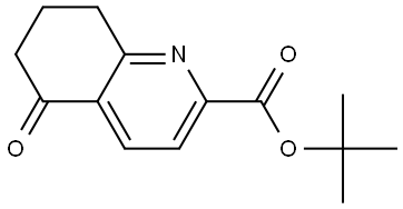 tert-butyl 5-oxo-5,6,7,8-tetrahydroquinoline-2-carboxylate Struktur