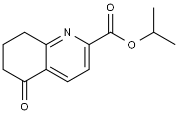 isopropyl 5-oxo-5,6,7,8-tetrahydroquinoline-2-carboxylate Struktur