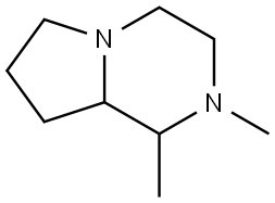 Octahydro-1,2-dimethylpyrrolo[1,2-a]pyrazine Struktur