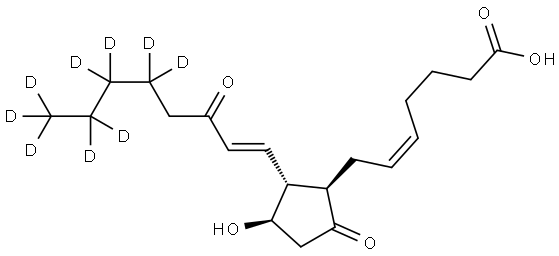 15-keto Prostaglandin E2-d9 Struktur