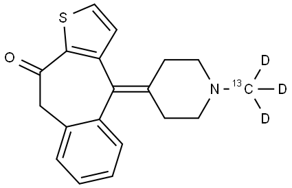 Ketotifen-13C-d3 Struktur