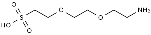 Amino-PEG2-C2-sulfonic acid Struktur