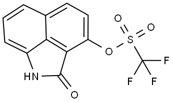 1,2-Dihydro-2-oxobenz[cd]indol-3-yl 1,1,1-trifluoromethanesulfonate Struktur