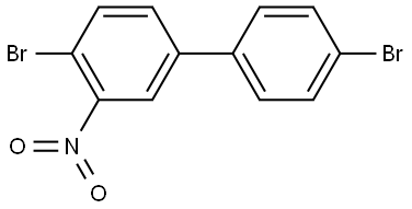 4,4'-dibromo-3-nitro-1,1'-biphenyl Struktur