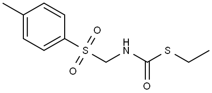 Carbamic acid, thio[(p-tolylsulfonyl)methyl]-, S-ethyl ester (8CI)