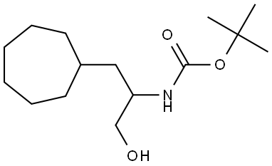 tert-Butyl (1-cycloheptyl-3-hydroxypropan-2-yl)carbamate Struktur