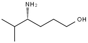 (R)-4-amino-5-methylhexan-1-ol Struktur