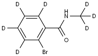 2-bromo-N-(methyl-d3)benzamide-3,4,5,6-d4 Struktur