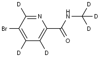 5-bromo-N-(methyl-d3)picolinamide-3,4,6-d3 Structure