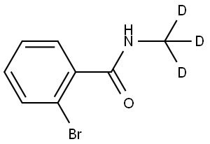 2-bromo-N-(methyl-d3)benzamide Struktur