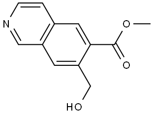 Methyl 7-(hydroxymethyl)isoquinoline-6-carboxylate Struktur