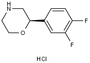 (R)-2-(3,4-difluorophenyl)morpholine hydrochloride Struktur