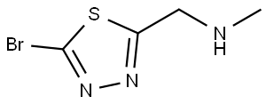 1,3,4-Thiadiazole-2-methanamine, 5-bromo-N-methyl- Struktur