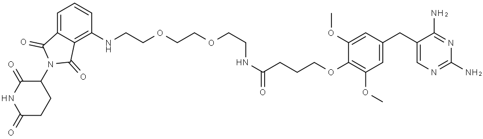 PROTAC eDHFR Degrader-1 Struktur