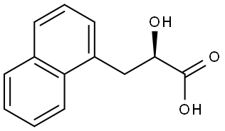 (R)-2-Hydroxy-3-(naphthalen-1-yl)propanoic acid Struktur