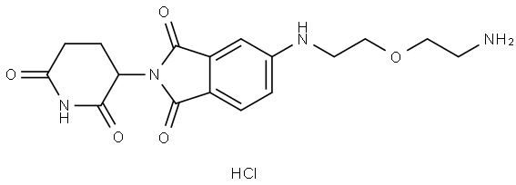 Thalidomide-5-NH-PEG1-NH2 hydrochloride Struktur