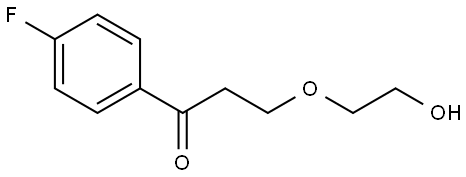 1-(4-fluorophenyl)-3-(2-hydroxyethoxy)propan-1-one Struktur