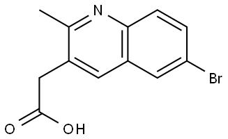 2-(6-Bromo-2-methylquinolin-3-yl)acetic acid Struktur